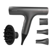 Cecotec Bamba IoniCare 6000 Rockstar Soft Pro Secador de Pelo - Iones Negativos - Limpieza Automatica Del Filtro - Ligero y Silencioso - 5 Ajustes de Temperatura y Velocidad - Color Gris Oscuro
