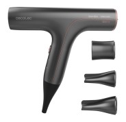 Cecotec Bamba Ionicare 6000 RockStar Soft Secador de Pelo 2 en 1 - Selector Tactil - Calentamiento Ultrarrapido - Rango de 140 a 200°C - Punta Fria - Cable Giratorio 360º - Color Gris Oscuro