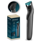 Cecotec Bamba PrecisionCare OneShave Afeitadora Recortadora 2 en 1 - Uso Inalambrico - Cuchillas de Acero Inoxidable - Peine Ajustable de 0.5 a 10mm - Ergonomico - Protector de Cuchilla - Color Gris