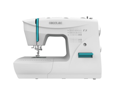 Cecotec BelleCouture 6600 Maquina de Coser - 66 Puntadas Variadas - Ojal en 4 Tiempos - Accesorios Completos - Cambio Rapido de Prensatelas - Luz LED - Brazo Libre y Almacenamiento - Color Blanco