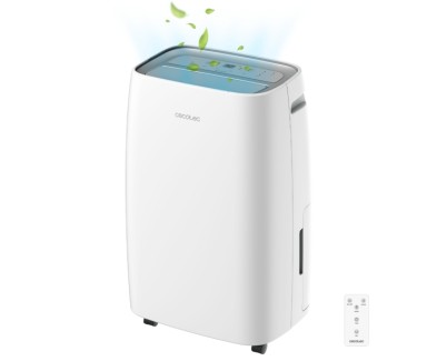 Cecotec BigDry 10000 Expert Connected Deshumidificador - WiFi Remoto - Deposito Extraible de 6L - Funcion Secado de Ropa - Temporizador 24h - Aviso por Deposito Lleno - Humedad de 30 a 90% - Color Blanco