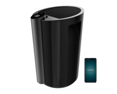 Cecotec BigDry 9000 Professional Black Connected Deshumidificador - 320W - Deposito 4.5L Extraible - WiFi - Cobertura hasta 90m2 - Pantalla LED Tactil - Temporizador - Silencioso - Color Negro