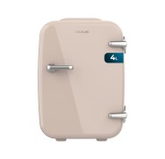 Cecotec Bolero MiniCooling 4L Habana Cream Mini Frigorifico Portatil - Capacidad 4L - Voltaje 12V - Temperatura Regulable - Enfria hasta 7ºC - Funcion Calentamiento hasta 65ºC - Color Rosa Pastel