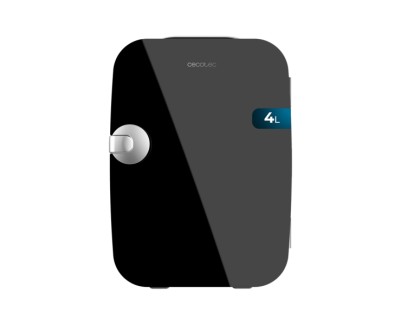 Cecotec Bolero MiniCooling 4L Rio Black Mini Frigorifico Portatil - Capacidad 4L - 12V/220V - Temperatura Regulable - Enfria hasta 5&ordm;C - Funcion Calentamiento hasta 65&ordm;C - Color Negro