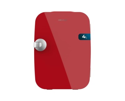 Cecotec Bolero MiniCooling 4L Rio Red Mini Frigorifico Portatil - Capacidad 4L - Voltaje 12V - Temperatura Regulable - Enfria hasta 5&ordm;C - Funcion Calentamiento hasta 65&ordm;C - Color Rojo