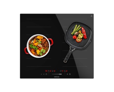 Cecotec Bolero Squad I 4001 Flex Cocina de Induccion Encastrable - 7200W - Bloqueo de Seguridad - Temporizador - Control Tactil - 9 Niveles de Potencia - Funcion Booster - Color Negro
