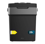 Cecotec Bolero TravelCooling 29L D Nevera Portatil - Capacidad 29L - 12V/220V - Temperatura Regulable - Enfria hasta 8ºC - Funcion Calentamiento hasta 65ºC - Color Negro y Gris