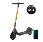 Cecotec Bongo Serie M30 Connected Coloring Tech Patinete Electrico - 700W - Autonomia 30km - Ruedas de 8.5 - Sistema de Frenado Doble - Bluetooth - Velocidad hasta 25km/h - Color Negro y Amarillo