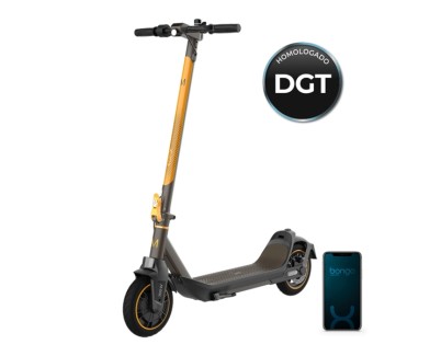 Cecotec Bongo Serie M30 Connected Coloring Tech Patinete Electrico - 700W - Autonomia 30km - Ruedas de 8.5 - Sistema de Frenado Doble - Bluetooth - Velocidad hasta 25km/h - Color Negro y Amarillo