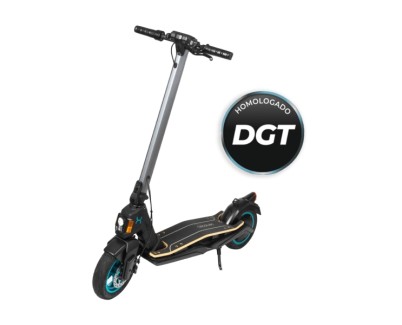 Cecotec Bongo Serie S+Infinity Patinete Electrico - 750W - Autonomia 30km - Ruedas 10\" Tubeless - 4 Modos de Conduccion - Frenos Disco y E-ABS - Velocidad 25km/h - Tiempo Carga 5h - Color Negro
