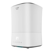 Cecotec Breeze Care 3500 Warm Humidificador de Aire - Capacidad 5.5L - 400 ml/h - Filtro Ceramico - Cobertura 35m2 - Autonomia 22h - Tactil - Temporizador 12h - 22x22x31.6cm - Color Blanco