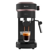 Cecotec Cafelizzia 890 Rose Cafetera Espresso con Vaporizador - 1350W - Capacidad 1.1L - Presion 20bar - Vaporizador - Temperatura Regulable - Acero Inoxidable - Termoblock - Calientatazas - Color Negro