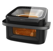 Cecotec Cecofry Advance 10000 Full Vision Freidora de Aire - 2200W - Capacidad 10L - Temperatura Regulable hasta 200ºC - Asa de Tacto Frio - Ventana de Visualizacion - Color Negro