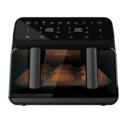Cecotec Cecofry Advance 9000 Window Freidora de Aire - 2200W - Capacidad 9L - Pantalla Digital - Temperatura Regulable hasta 200ºC - Multifuncion - Ventana de Visualizacion - Color Negro