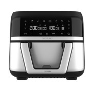 Cecotec Cecofry Dual 9000 Freidora de Aire - Potencia 2850W - Capacidad 9L - Temperatura Regulable - Pared Divisoria Movil - Pantalla Tactil - Color Negro y Gris