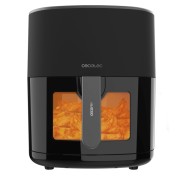 Cecotec Cecofry Fantastik Window 6500 Freidora de Aire - 1700W - Capacidad 6.5L - Pantalla Digital - Temperatura Regulable hasta 200ºC - Multifuncion - Ventana de Visualizacion - Color Negro