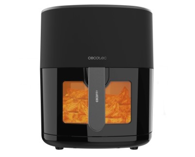 Cecotec Cecofry Fantastik Window 6500 Freidora de Aire - 1700W - Capacidad 6.5L - Pantalla Digital - Temperatura Regulable hasta 200&ordm;C - Multifuncion - Ventana de Visualizacion - Color Negro