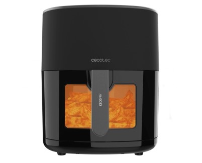 Cecotec Cecofry Fantastik Window 6500 Freidora sin Aceite - 1700W - Capacidad 6.5L - Ventana de Visualizacion - 9 Menus Preconfigurados - Rango de 80 a 200&deg;C - Panel Tactil Multifuncion - Color Negro