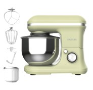 Cecotec Cecomixer Merengue 5L 1200 Ice-Cream Green Batidora Amasadora - 1200W - Bol de Acero Inoxidable de 5L - Temperatura Regulable - Movimiento Planetario - Funcion Helados - Color Menta