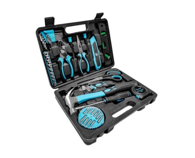 Cecotec CecoRaptor 4200 ToolBox Juego de Herramientas - Cierre de Boton - Asa Ergonomica - Incluye Accesorios - 31x22.5x7cm - Color Negro y Azul