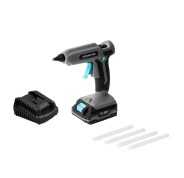 Cecotec CecoRaptor Perfect Fix 2020 Advance Pistola de Cola Termofusible - Autonomia 30min - Bateria 2Ah 20V - Indicador LED - Recargable - Apagado Automatico - Color Negro y Gris