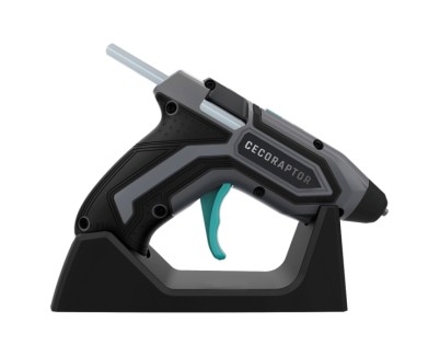 Cecotec CecoRaptor Perfect Fix 360 X?Treme Pistola de Cola Termofusible - Autonomia 30min - Base de Carga - Bateria 1.5Ah 3.7V - Incluye 10 Barras - Apagado Automatico - Color Negro y Gris