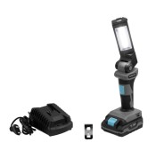 Cecotec CecoRaptor WorkLight 2020 Advance Linterna de Trabajo LED - 5W - Autonomia 4H - Bateria 2Ah 20V - 300 Lumenes - Cabezal Giratorio e Inclinable - Mango Ergonomico - Color Negro y Gris
