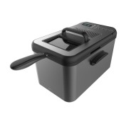 Cecotec Cleanfry Luxury 4000 Freidora Electrica - 3270W - Capacidad 4.2L - Pantalla Digital - 5 Programas Preconfigurados - Filtro Incluido - Tapa con Ventana - Temperatura hasta 190°C - Color Gris