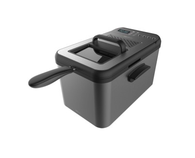 Cecotec Cleanfry Luxury 4000 Freidora Electrica - 3270W - Capacidad 4.2L - Pantalla Digital - 5 Programas Preconfigurados - Filtro Incluido - Tapa con Ventana - Temperatura hasta 190&deg;C - Color Gris