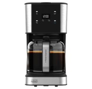 Cecotec Coffee 66 Drop and Touch Cafetera de Goteo - 950W - Panel Tactil Retroiluminado - Jarra de Cristal Resistente - Capacidad para 12 Tazas - Antigoteo - Temporizador - Autoapagado - Color Negro