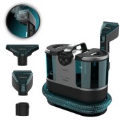 Cecotec Conga 7000 Carpet and Spot Clean Steam Max Aspirador para Tapiceria - Filtros para Solidos y Liquidos - Funcion de Soplado - Incluye Accesorios - Ruedas de Goma - Color Negro y Azul