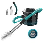 Cecotec Conga Ash 3000 Home Aspirador de Cenizas - 1000W - Capacidad 15L - Succion 15kPa - Tubo Reforzado Metalico - Deposito Acero Inoxidable - Boquilla 38mm - Filtro Lavable - Color Negro y Azul