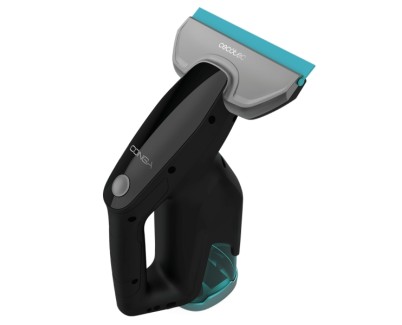 Cecotec Conga Popstar Glass Titanium Aspirador Limpiacristales 3 en 1 - Bateria de 3.7V - Autonomia de 40min - Alcance 100m2 - Tubo Extensible - 2 Boquillas - Deposito 100ml - Color Negro y Azul
