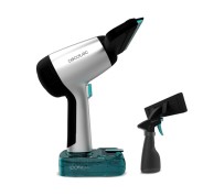 Cecotec Conga Rockstar 3700 Glass Aspirador Limpiacristales 3 en 1 - Bateria de 3.7V - Autonomia 30min - Boquilla Versatil 220mm - Deposito 50ml - Alcance 75m2 - Color Negro y Plata