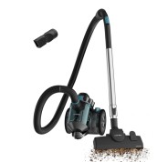 Cecotec Conga Rockstar Cyclonic X-treme Aspiradora de Trineo sin Bolsa - Potencia 800W - Deposito de 2L - Incluye Accesorios - Ruedas - Succion 20kPa - Radio de Accion hasta 6.2m - Color Gris Oscuro