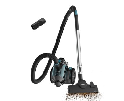 Cecotec Conga Rockstar Cyclonic X-treme Aspiradora de Trineo sin Bolsa - Potencia 800W - Deposito de 2L - Incluye Accesorios - Ruedas - Succion 20kPa - Radio de Accion hasta 6.2m - Color Gris Oscuro