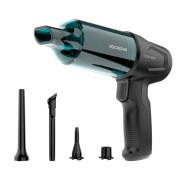 Cecotec Conga Rockstar Micro Hand Aspirador de Mano - 80W - Succion de 12kPa - Funciones de Aspirado y Soplado - Autonomia 25min - Modos Eco y Turbo - Silencioso - 78dB - Color Negro y Azul