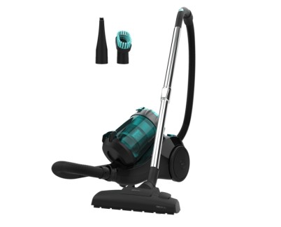 Cecotec Conga Rockstar Multicyclonic Aspiradora de Trineo sin Bolsa - Potencia 800W - Succion hasta 20kPa - Deposito de 2.5L - Incluye Accesorios - Silencioso 79dB - Color Negro y Azul
