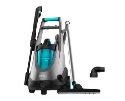 Cecotec Conga Triton 4000 UltraClean Hidrolimpiadora 4 en 1 - 1500W - 15kPa - Funcion Sopladora - Presion 120 Bar - Caudal 360l/h - Aspira Solidos y Liquidos - Incluye Accesorios - Color Negro y Gris