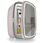 Cecotec CoolingBeauty 6000 Mirror Rose Nevera para Cosmeticos con Espejo - Capacidad 6L - Luz LED con 3 Intensidades - Silencioso - Enfriamiento hasta 10ºC - Color Rosa Palido