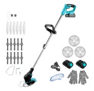 Cecotec Desbrozadora FastCut 3000 Freemove Desbrozadora Cortaborders Multifuncion - 650W - 2.000mAh - Incluye Accesorios - Multifuncion - Cabezales Incluidos - Altura Ajustable - Color Negro y Azul