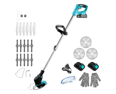 Cecotec Desbrozadora FastCut 3000 Freemove Desbrozadora Cortaborders Multifuncion - 650W - 2.000mAh - Incluye Accesorios - Multifuncion - Cabezales Incluidos - Altura Ajustable - Color Negro y Azul