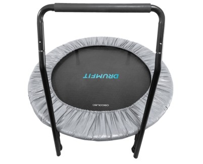 Cecotec Drumfit Jump 920 Trampolin de Fitness de 92cm - Soporta hasta 100kg - Incluye Accesorios - Base con 6 Patas - Agarre Central con Espuma Antideslizante - Color Negro