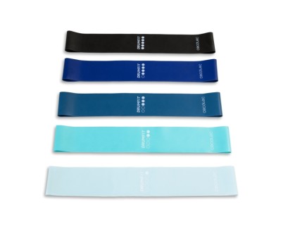 Cecotec DrumFit Resistance Band Set de 5 Bandas Elasticas de 5 a 18kg - Color Surtido
