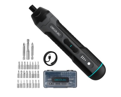 Cecotec EasyGyro 3000 Pocket Atornillador Inalambrico - Bateria 1500mAh - Luz LED - Incluye Accesorios - Varios Niveles - Color Negro