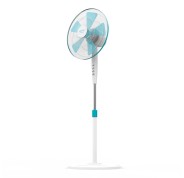 Cecotec EnergySilence 500 Ventilador de Pie con 5 Aspas - Potencia de 40W - Diametro de 40cm - 3 Velocidades - Oscilacion Automatica - Altura Ajustable hasta 130cm - Motor de Cobre - Color Blanco