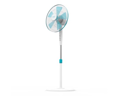 Cecotec EnergySilence 500 Ventilador de Pie con 5 Aspas - Potencia de 40W - Diametro de 40cm - 3 Velocidades - Oscilacion Automatica - Altura Ajustable hasta 130cm - Motor de Cobre - Color Blanco
