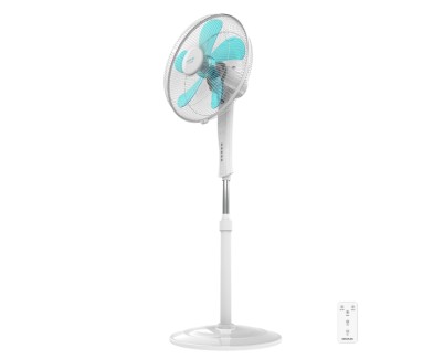 Cecotec EnergySilence 530 Power Connected Ventilador de Pie con 5 Aspas - 50W - Motor de Cobre - Diametro de 40cm - 3 Velocidades - Temporizador - Oscilacion Automatica - Color Blanco