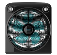 Cecotec EnergySilence 6000 Power Box Ventilador de Suelo con 5 Aspas - 50W - Silencioso - Multidireccional - Temporizador - 3 Velocidades - Diametro 30cm - Compacto y Portatil - Color Negro