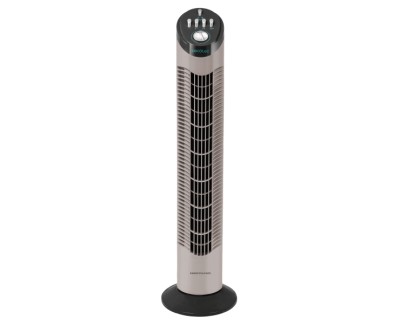 Cecotec EnergySilence 790 Skyline Ventilador de Torre de 30\" de Altura - 50W - Funcionamiento Silencioso - 3 Velocidades - Temporizador - Oscilante - Facil Transporte - Color Beige